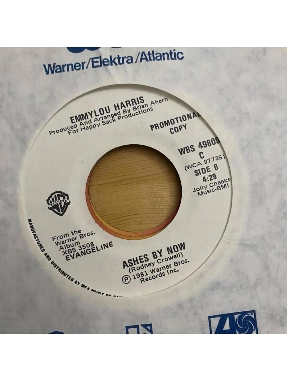 Emmylou Harris - Ashes by Now/If I Needed You WBS 49809 45rpm VG+ R33